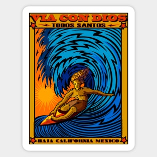 TODOS SANTOS BAJA MEXICO SURFING Sticker